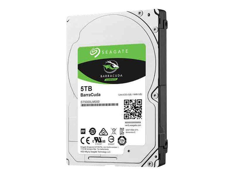 Seagate BarraCuda 2.5'' 5TB SATA3 5400RPM 128MB cietais disks