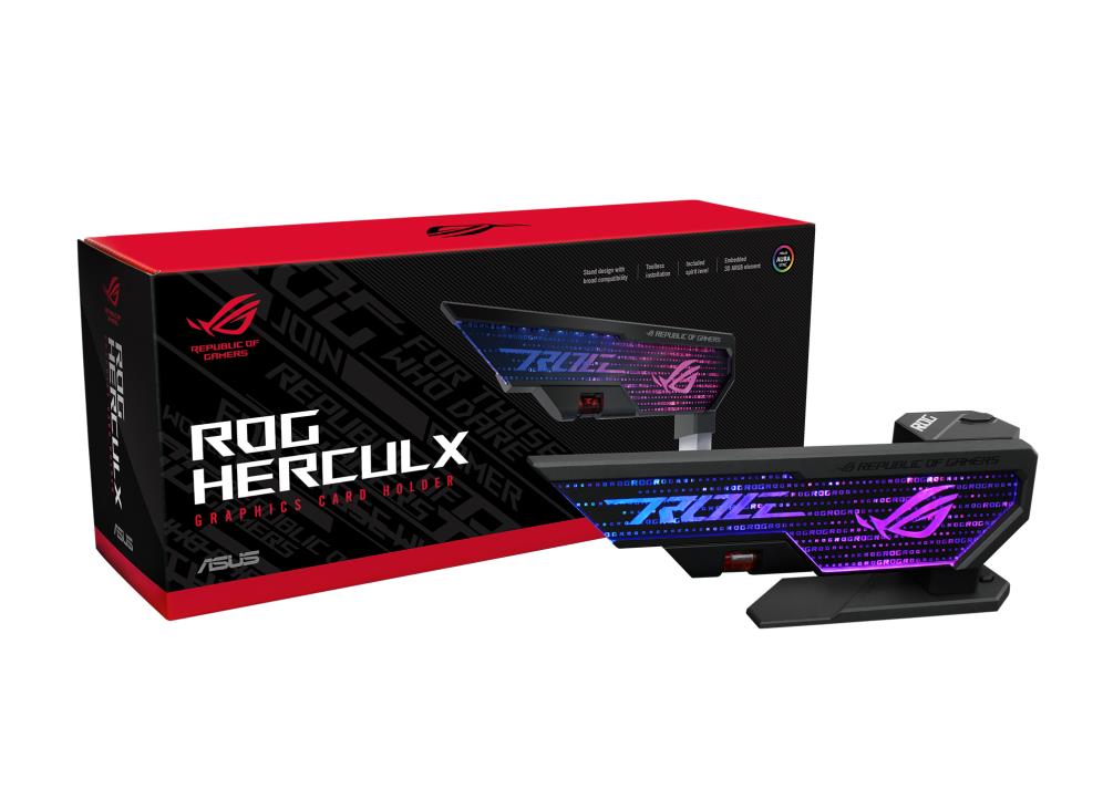 Asus ROG XH01 Herculx Graphics Card Holder aksesuārs datorkorpusiem