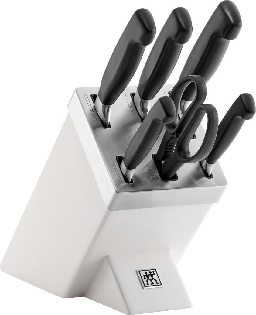 ZWILLING FOUR STAR 35148-207-0 kitchen knife/cutlery block set 7 pc(s) White Virtuves piederumi