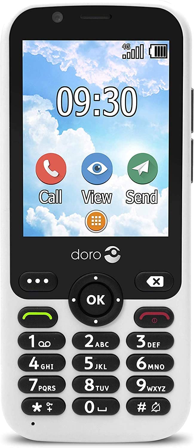 Doro 7010, Cell Phone (White, LTE) Mobilais Telefons