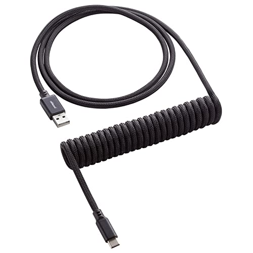 CableMod Classic Coiled Keyboard Cable black 1.50m - USB-A> USB-C klaviatūra