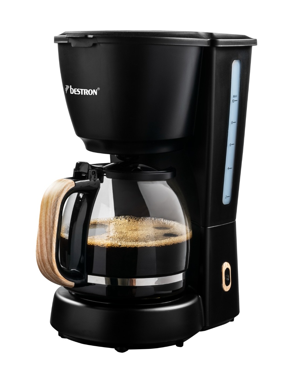 Bestron coffee machine ACM900BW black/wood - 1000W Kafijas automāts