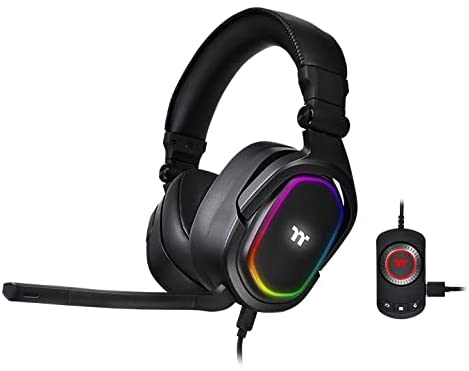 Thermaltake Argent H5 RGB 7.1, gaming headset (black, jack) austiņas