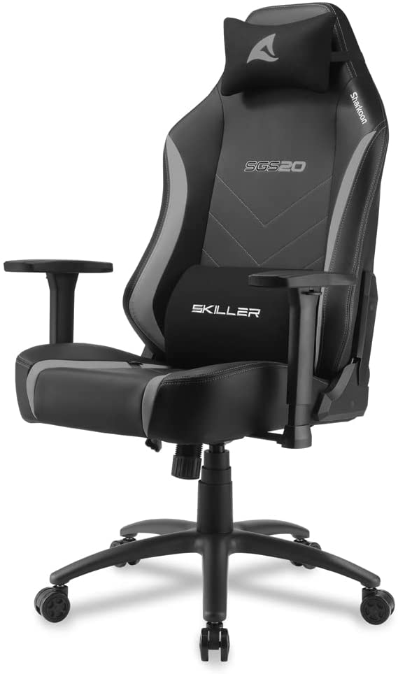 Sharkoon SGS20 black / grey datorkrēsls, spēļukrēsls