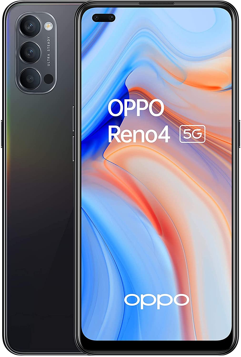 Oppo Reno4 5G - 6.4 - 128 / 8GB DS EU space black Android 5979371 Mobilais Telefons