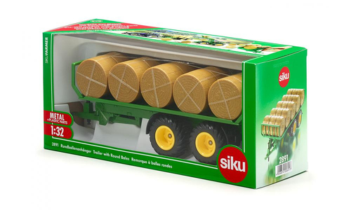 Siku accessories, trailer with straw bales in 1:32 scale galda spēle