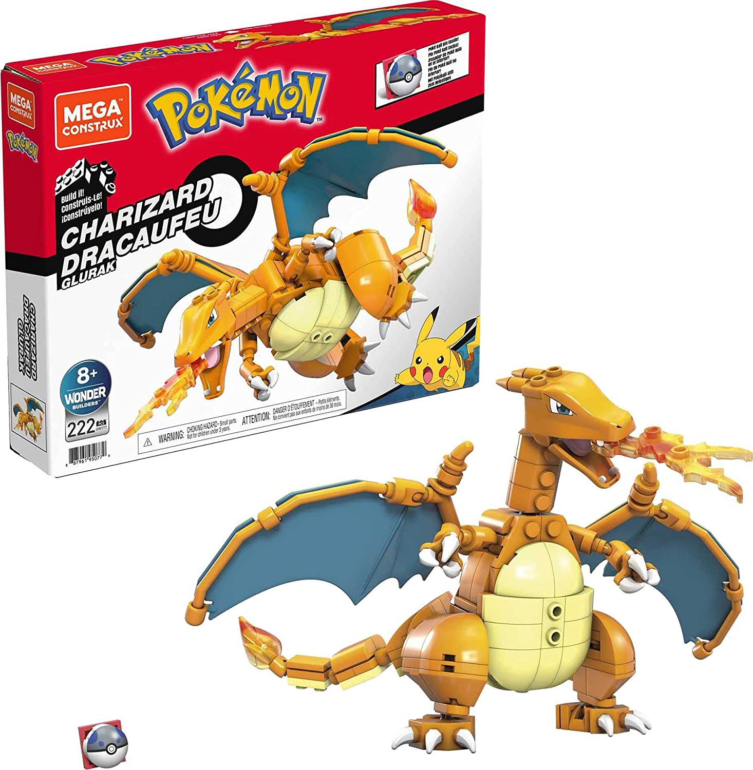 Mega Construx Pokémon Charizard Construction Toy konstruktors