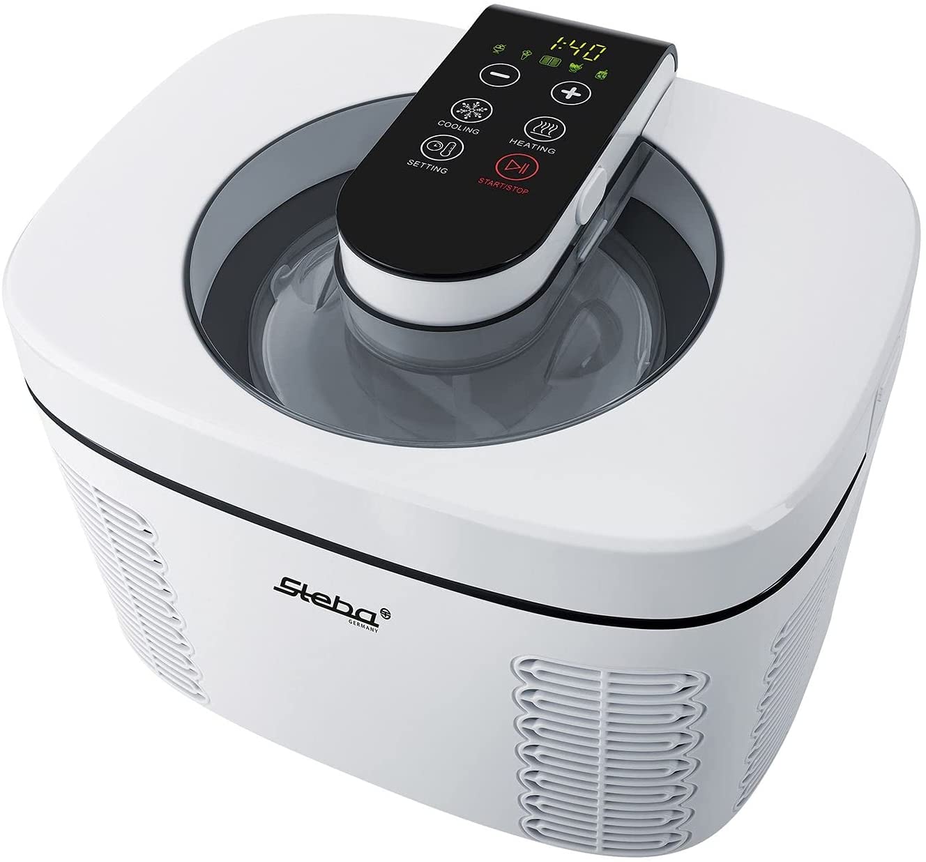 Steba IC 110, ice cream maker (white/black, incl. heating function for yoghurt) Galda Grils