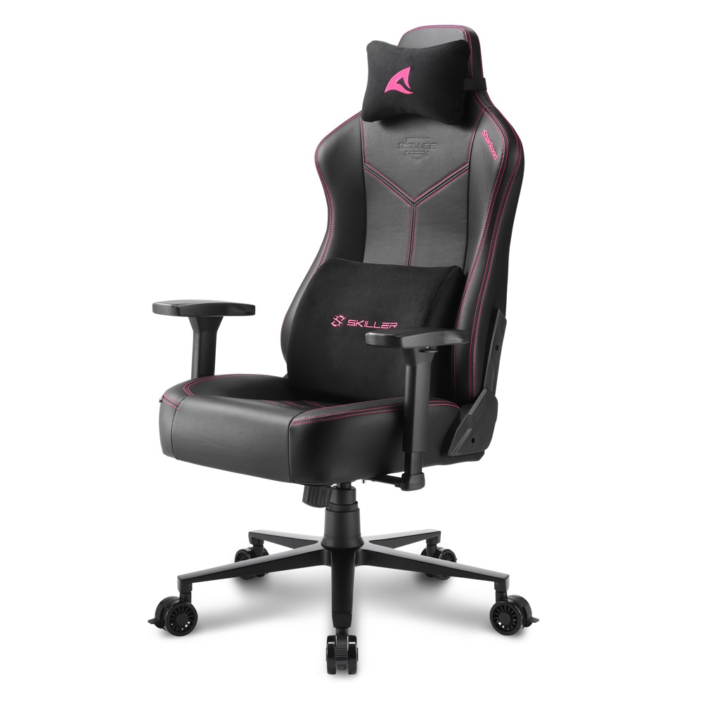 Sharkoon SKILLER SGS30, gaming chair (black/pink) datorkrēsls, spēļukrēsls