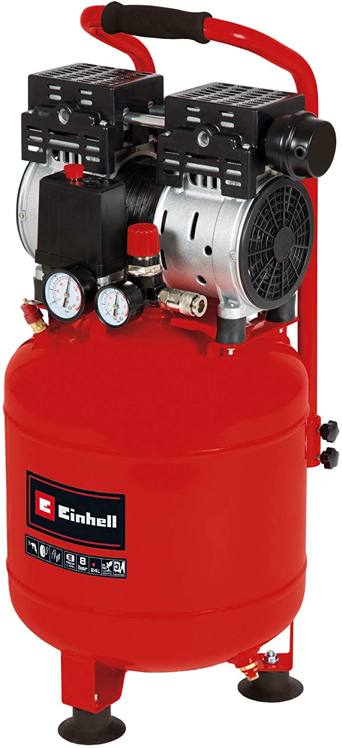 Einhell Compressor TE-AC 24 Silent (red/black, 750 Watt)