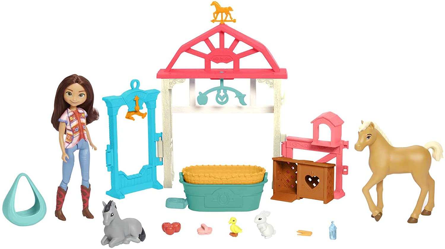 Mattel Spirit Luckys Baby Animal Care Station With Pony & Foal Doll bērnu rotaļlieta