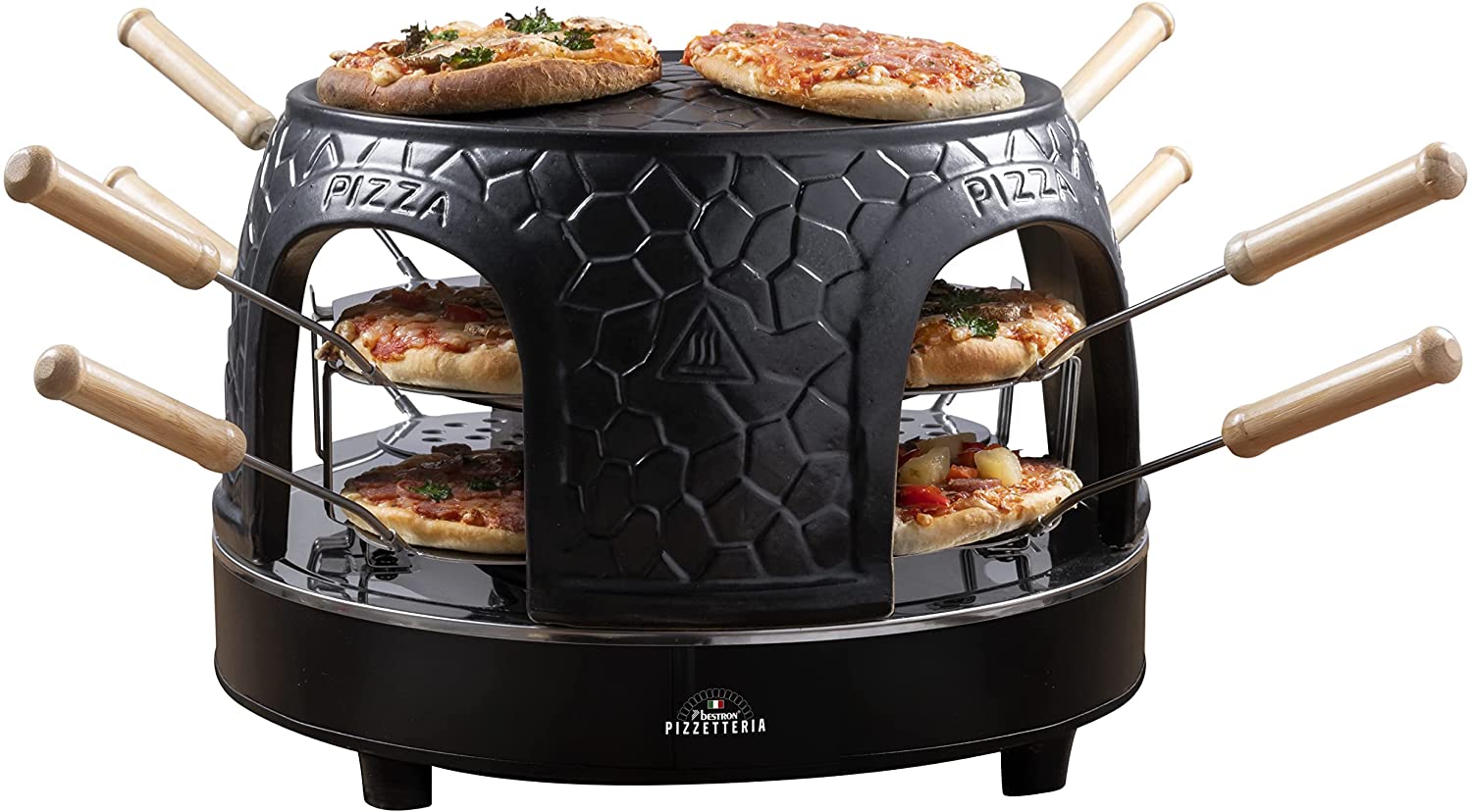 Bestron Pizzetteria APD800Z, pizza oven (black) Galda Grils