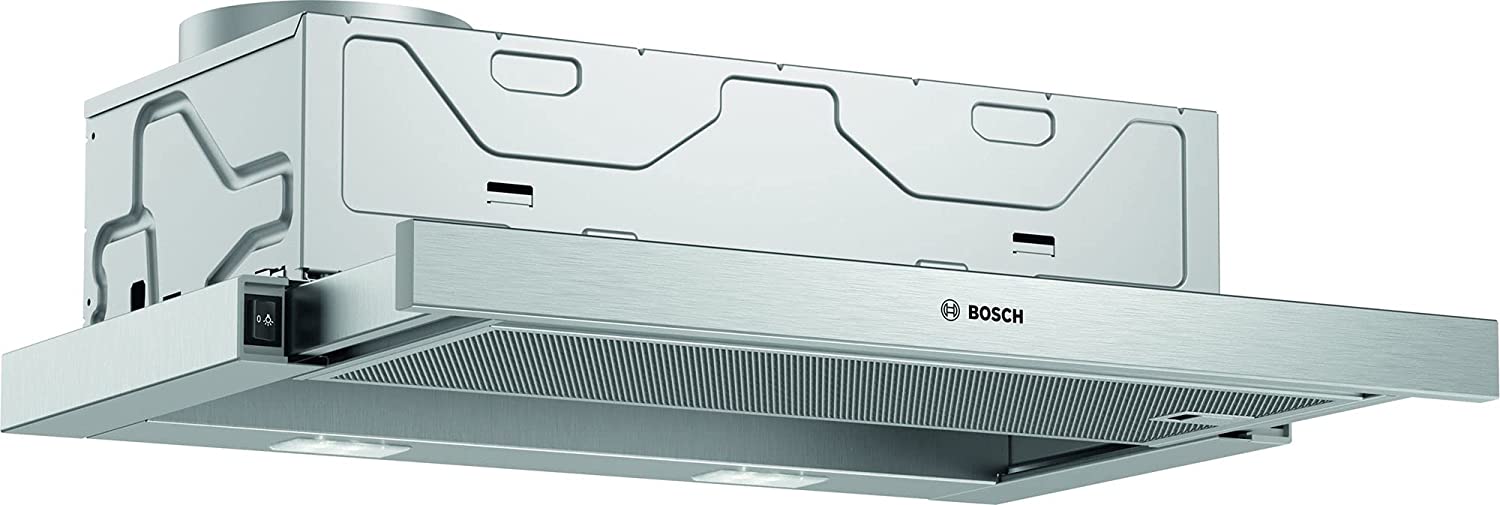 Bosch Serie 2 DFM064W54 cooker hood Semi built-in (pull out) Metallic, Silver 388 m3/h B Tvaika nosūcējs