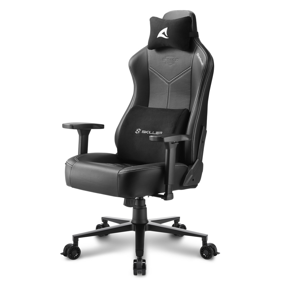 Sharkoon SKILLER SGS30, gaming chair (black/white) datorkrēsls, spēļukrēsls