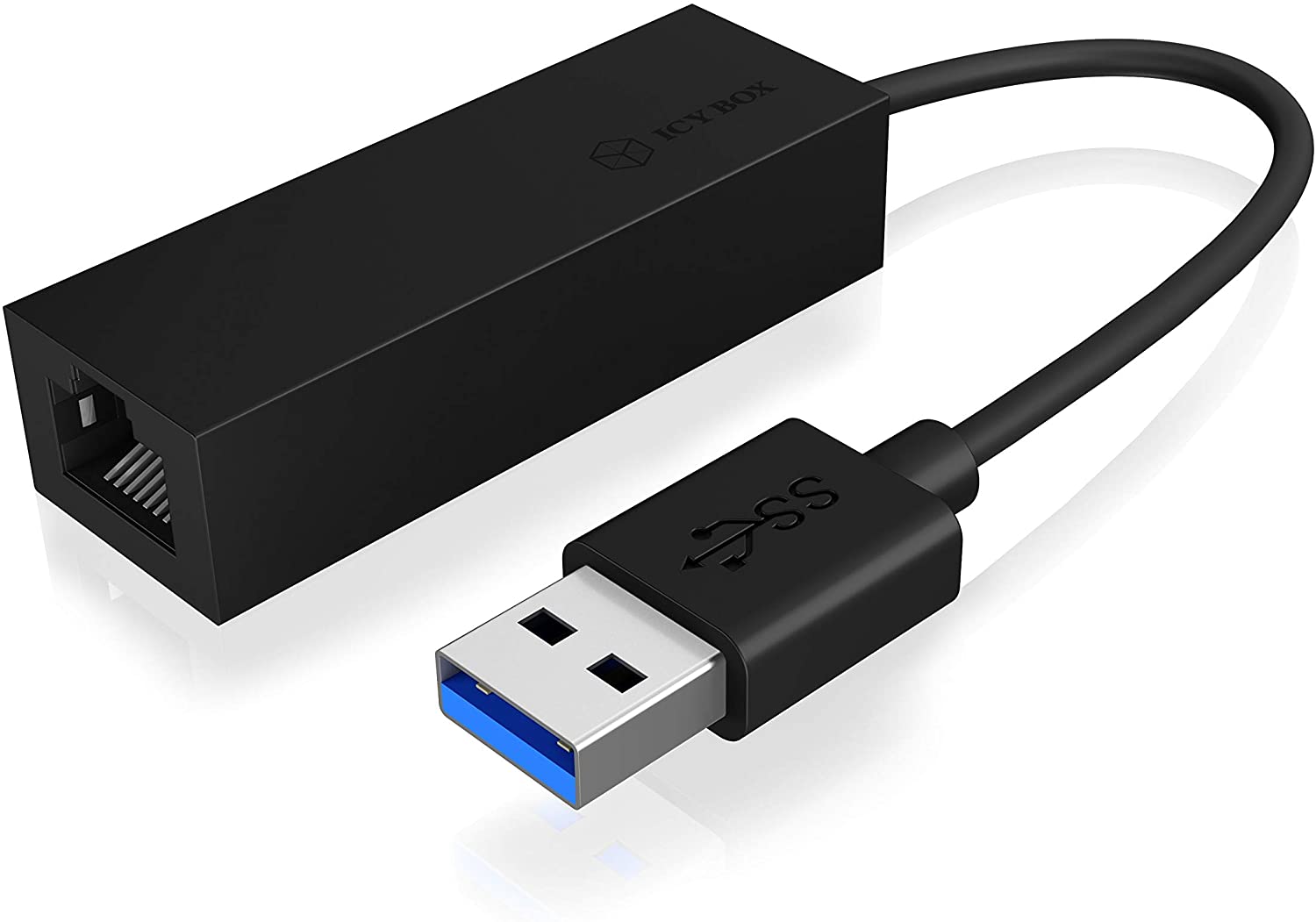 ICY BOX IB-AC501 USB3.0-> Ethernet adapter - Gigabit aksesuārs datorkorpusiem