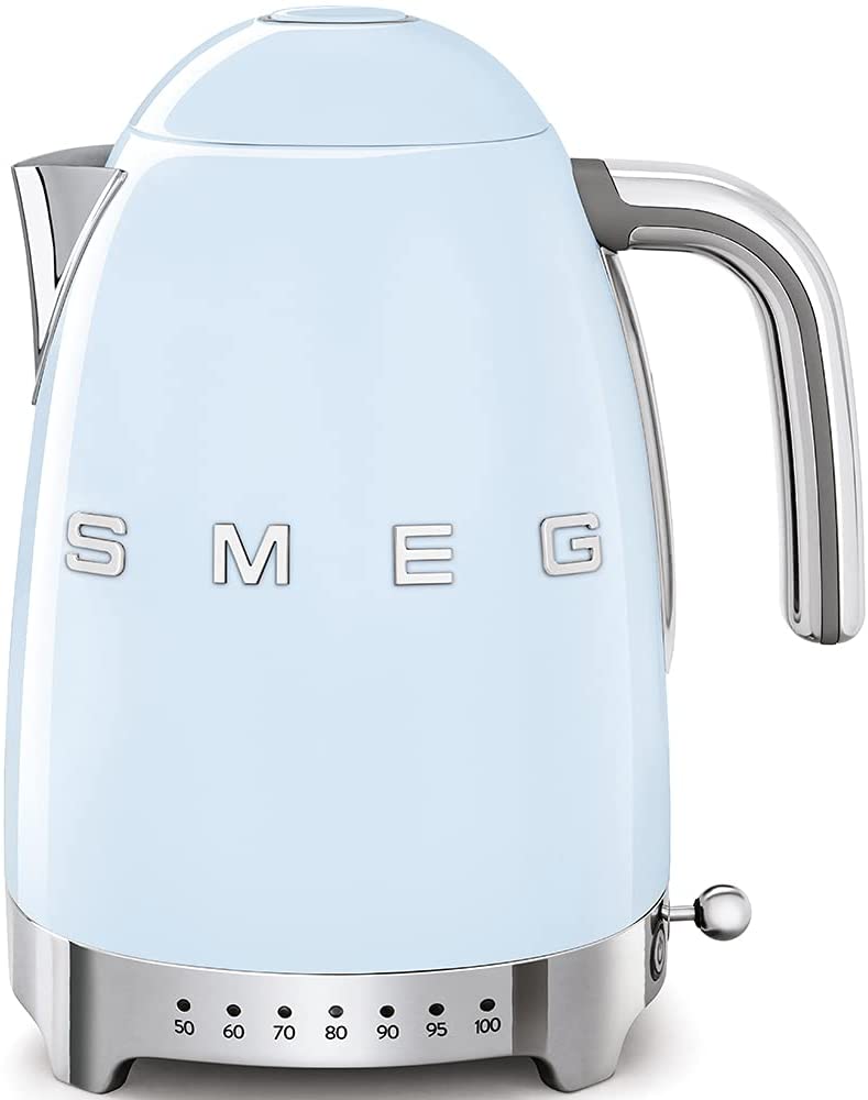 Smeg kettle KLF04PBEU 1.7 L pastel blue - 2,400 watts, temperature control Elektriskā Tējkanna