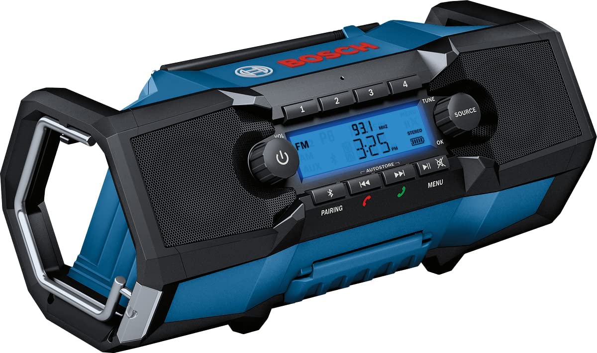 Bosch GPB 18V-2 C, construction site radio (blue, jack, Bluetooth, FM)