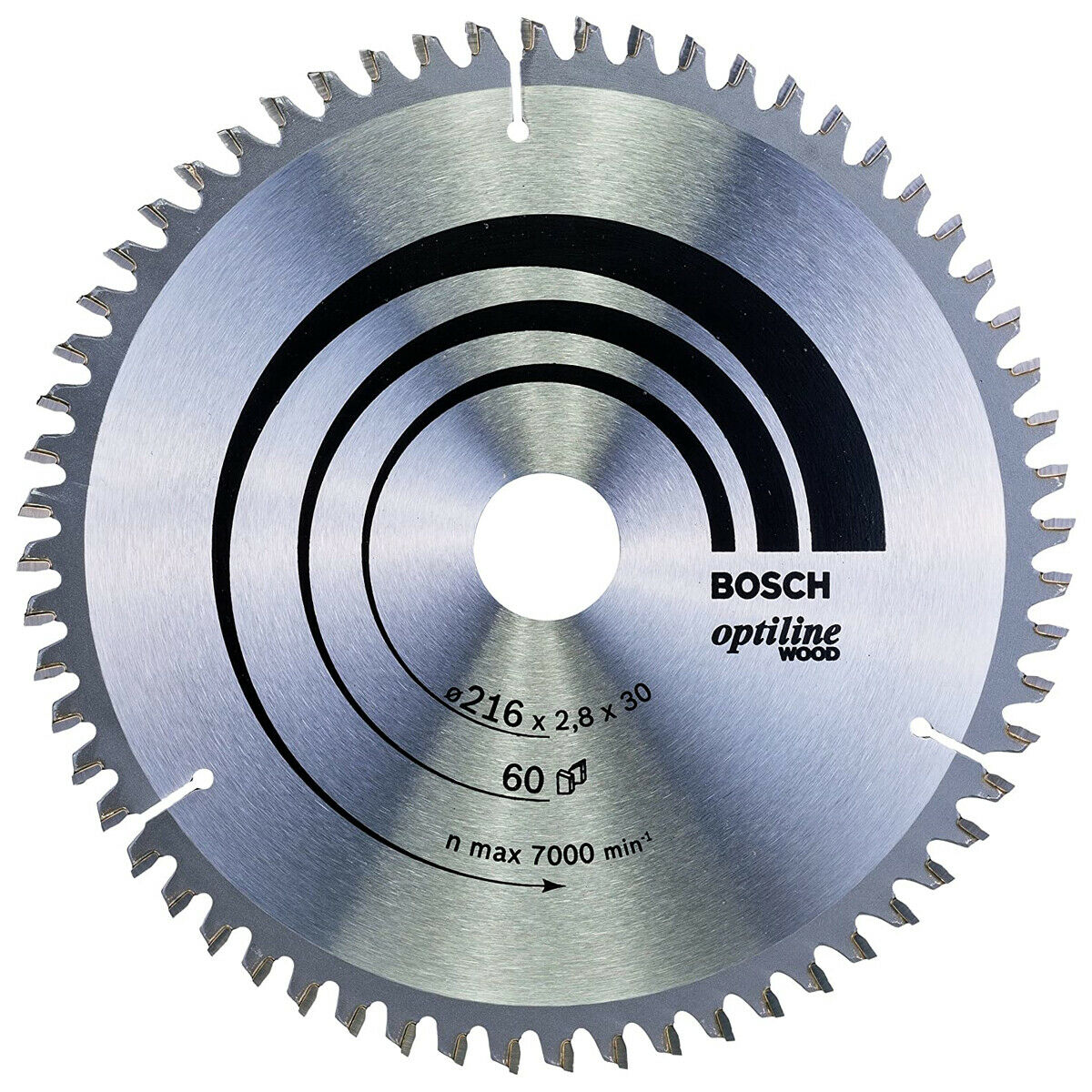 Bosch circular saw blade Optiline Wood, ? 216mm, 60T 2608640642 (3165140194334)