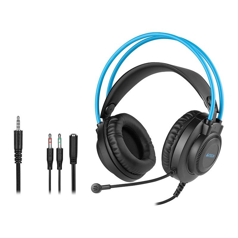 Headphones A4Tech FStyler FH200i blue (jack 3.5mm) A4TSLU46820 austiņas