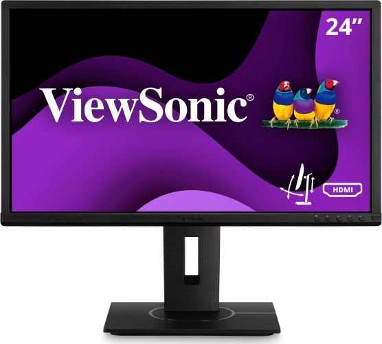ViewSonic Ergonomic VG2440 (24") 60,62cm LED-Monitor (Full HD, 1920x1080, VA, HDMI, DisplayPort, VGA, USB) monitors