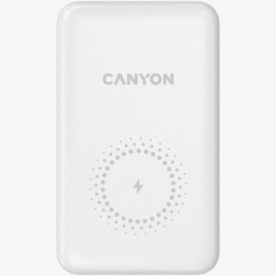 CANYON PB-1001  18W PD+QC 3.0+10W Magnet wireless charger powerbank10000mAh Li-poly battery,Lightning Input: DC5V/2A, 9V/2A Type c PD Input： Powerbank, mobilā uzlādes iekārta