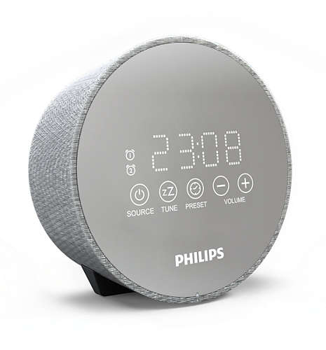 Philips Clock Radio TADR402/12 Gentle wake, Dual alarm function, Night light, USB port akustiskā sistēma