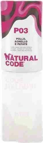 Natural Line s.r.l NATURAL CODE KOT sasz.70g KURA/JAGNIE /ZIEMNIAKI P03 /24 VAT013398 (8033837552093) kaķu barība