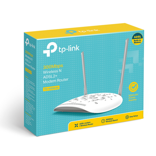 TP-LINK 300Mbps Wireless N ADSL2+ Modem Rūteris