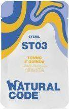 Natural Line s.r.l NATURAL CODE KOT sasz.70g ST03 TUNCZYK KOMOSA RYZOWA /24 VAT015136 (8033837552208) kaķu barība