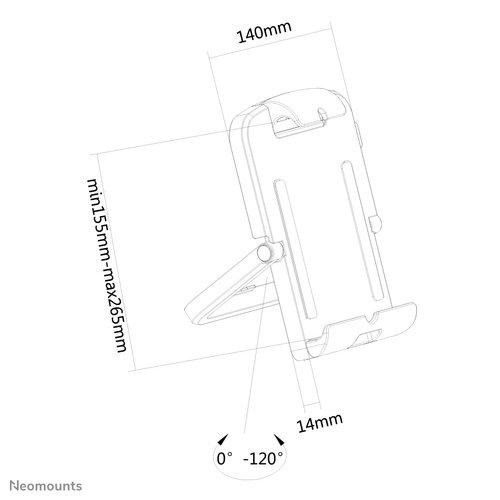 Tablet stand TABLET-UN200WHITE Planšetes aksesuāri