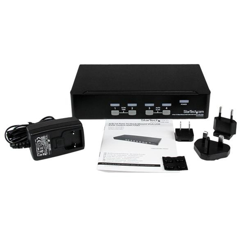 StarTech.com 4 Port VGA / USB KVM Switch - 4-fach VGA KVM Umschalter with OSD ... adapteris