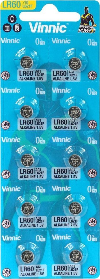 Vinnic AG1-10BB Blistera iepakojuma 10gb. Baterija