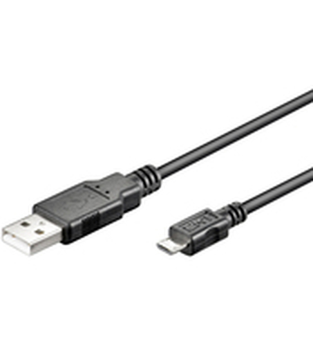 MicroConnect  USB A - Micro USB B 5P 1,0m USB kabelis