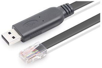 MicroConnect USB A - RJ45 Console Cable M-M Full support for Windows, MAC  5704174066989 ICUSBROLLOVR komutators