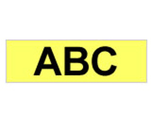 Brother Tape 24mmx8m black/neon yellow  BROTZC51