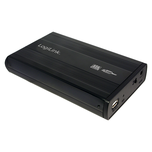 Logilink 3.5 SATA  drive case, USB 2.0  black, Aluminium piederumi cietajiem diskiem HDD