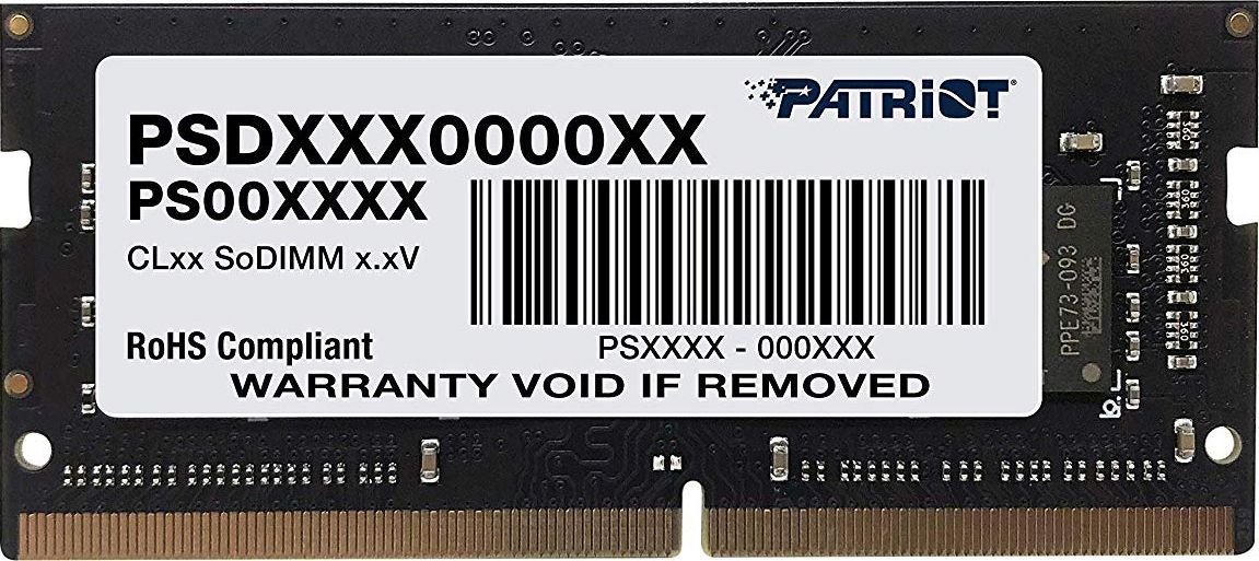 PATRIOT DDR4 SL 8GB 2666MHZ SODIMM 1x8GB operatīvā atmiņa