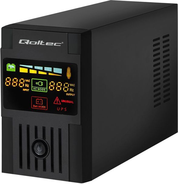 UPS Qoltec Monolith 1200VA 700W (53954) 53954 (5901878539546) nepārtrauktas barošanas avots UPS