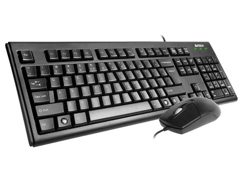 Keyboard set KRS-8372 USB, US Black klaviatūra