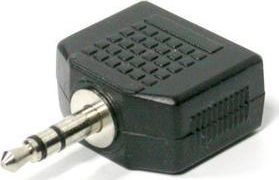 Adapter AV Rozgaleziacz, Audio, Jack (3,5mm) 2x F-Jack (3,5mm) M, 0, stereo, czarna 6538477 (8590274246492)