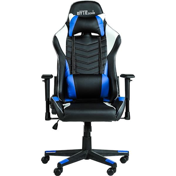 Bytezone Winner black/white/blue GC9222B datorkrēsls, spēļukrēsls