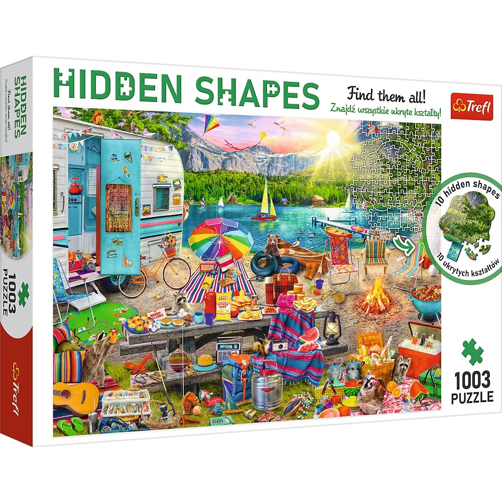 Trefl Puzzle Hidden Shapes, Motorhome Trip, 1003 Pieces, Trefl 10677 puzle, puzzle