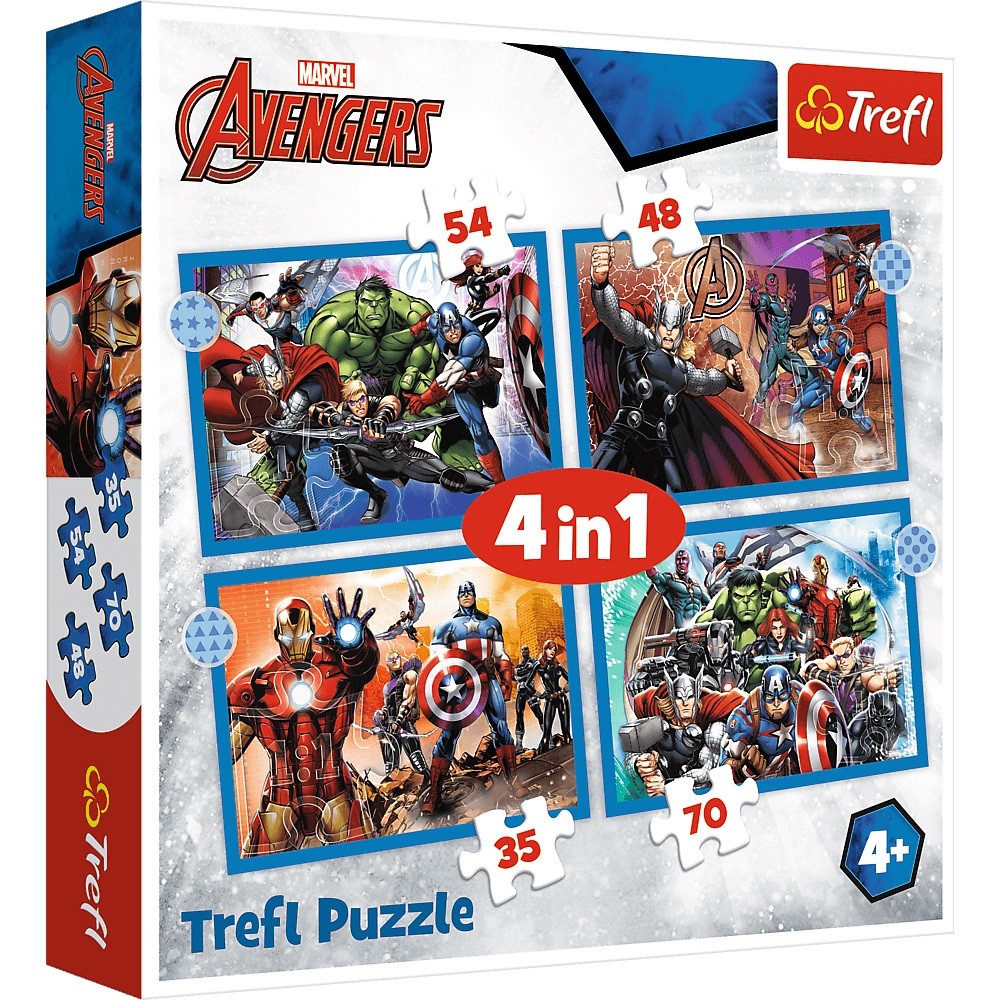 Puzzle 4in1 Brave Avengers puzle, puzzle