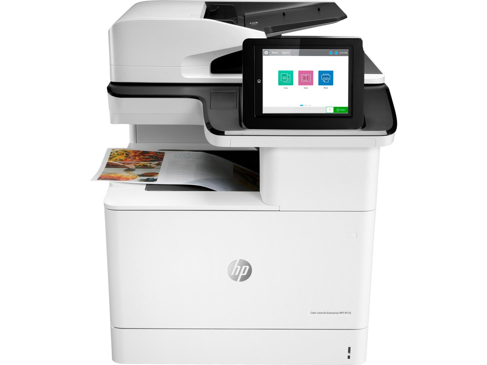 HP Color LaserJet Enterprise MFP M776dn printeris