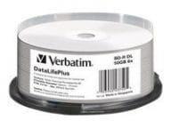 BluRay BD-R DL Verbatim [ Spindle 25 | 50GB | 6x [WIDE THERMAL PRINT NO ID] matricas