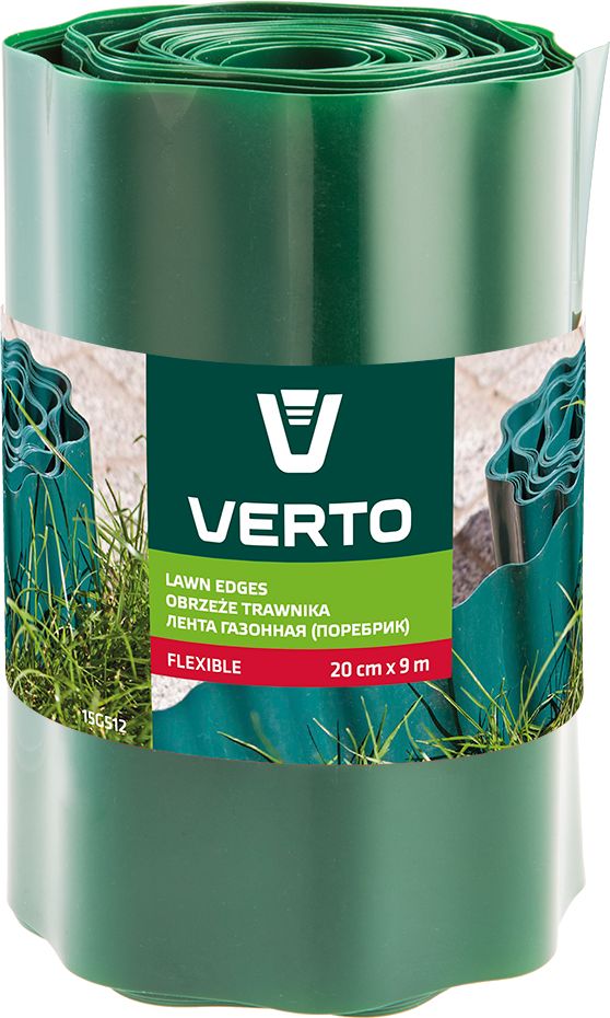 Verto Obrzeze do trawnikow 20 cm x 9 m, zielone (15G512) 15G512 (5902062037336)