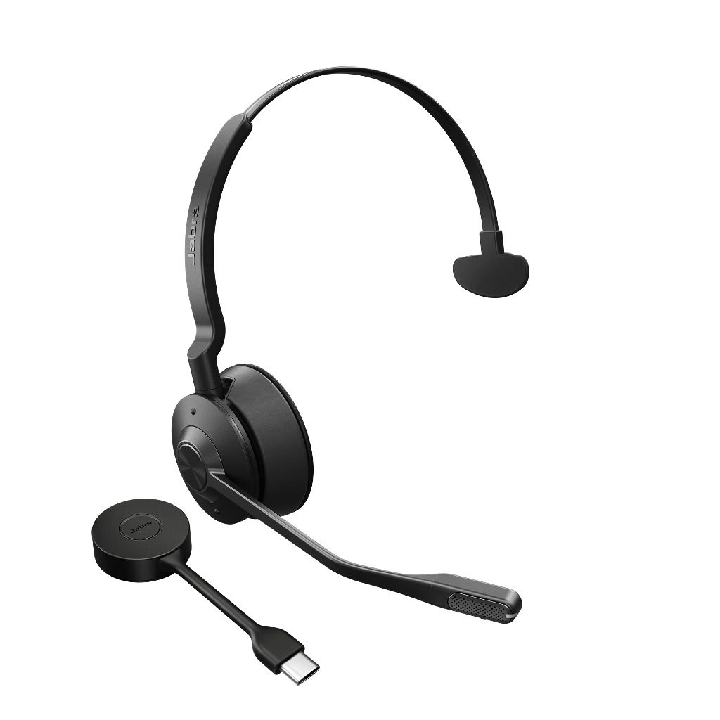Jabra Engage 55 UC Mono Headset On-Ear (DECT, kabellos, USB-C) austiņas