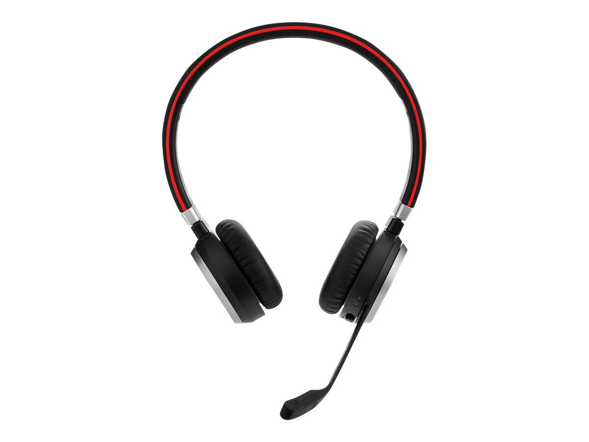 Jabra Evolve 65 SE UC Stereo Headset On-Ear 6599-833-499 (5706991026429) austiņas