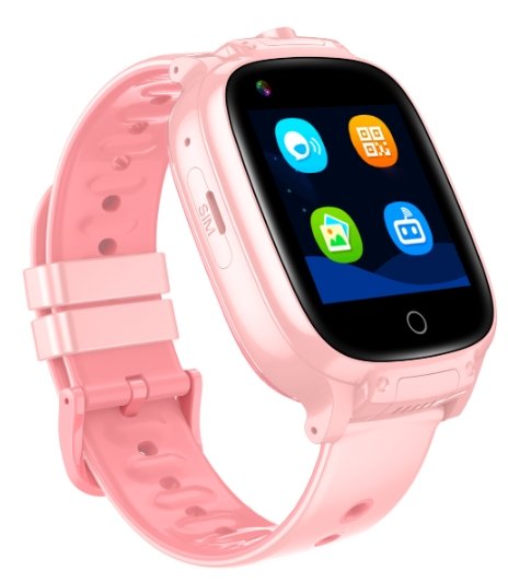 Garett Smartwatch Kids Twin 4G Bērnu Viedpulkstenis / GPS / Wi-Fi / IP67 / LBS / SMS / Zvana Funkcija / SOS Funkcija TWIN_4G_ROZO Viedais pulkstenis, smartwatch