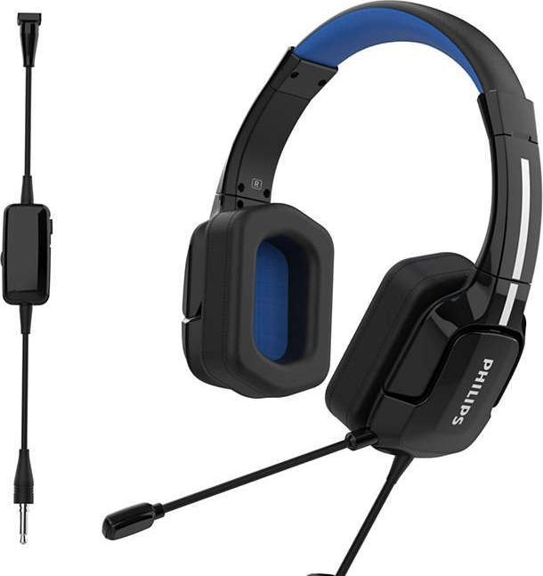 Philips Gaming headset TAGH301BL/00  Microphone, Black/Blue, Wired austiņas